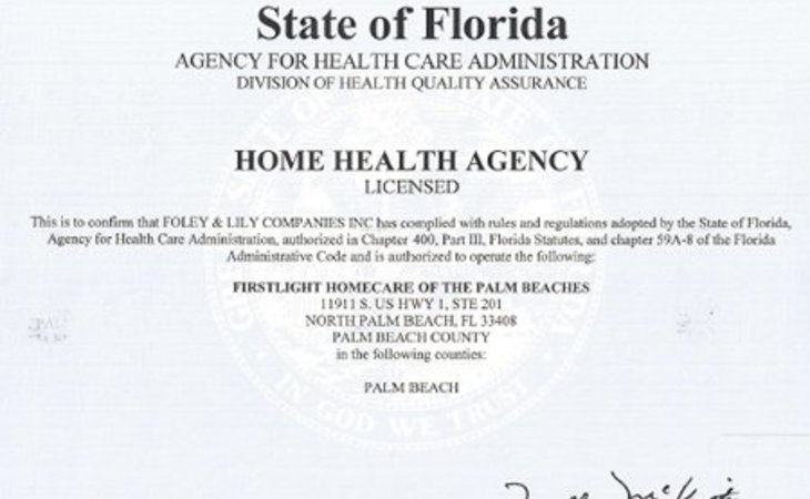 photo of FirstLight HomeCare of The Palm Beaches, FL