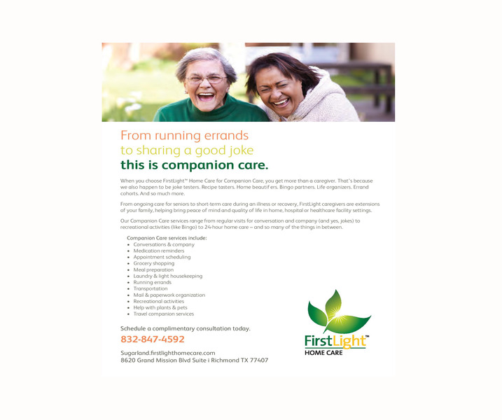 FirstLight Home Care-Richmond, Texas