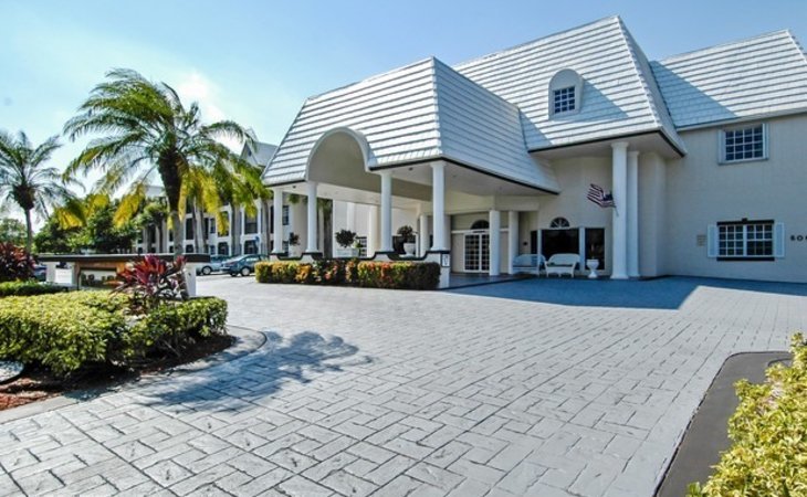 Town Center At Boca Raton Florida Shopping Center. One of several mall  entrances. Greeting Card