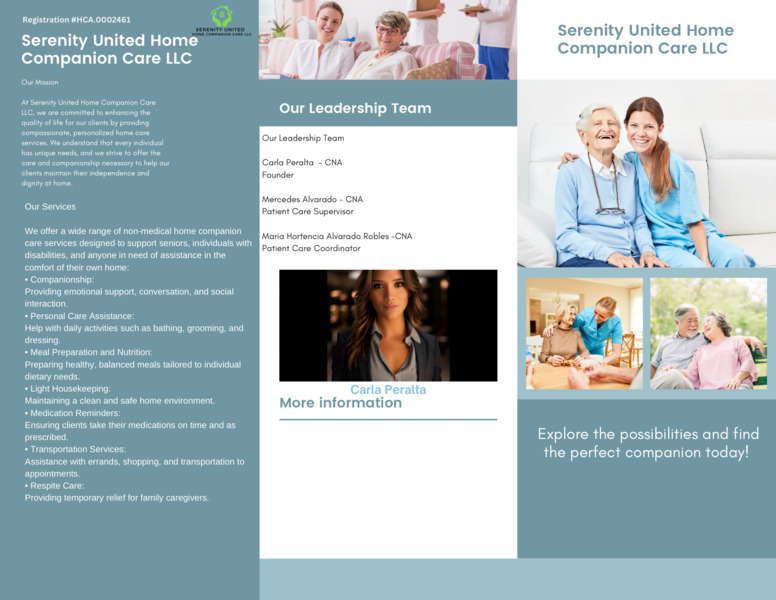 Serenity United Home Companion Care LLC